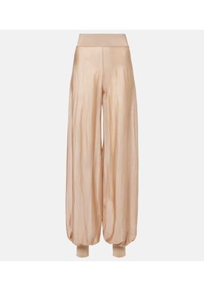 Alaia Knitted wide-leg pants