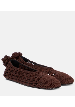 Magda Butrym Crochet ballet flats