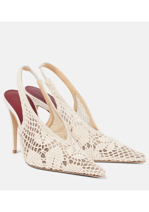Magda Butrym 105 crochet slingback pumps