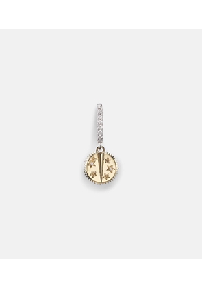 FoundRae Resilience Mini 18kt yellow and white gold single earring with diamonds
