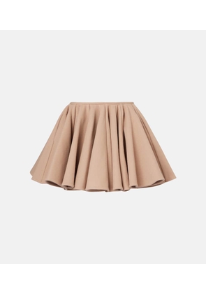 Alaia Wool and cashmere miniskirt