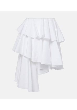 Alaia Spiral ruffled miniskirt