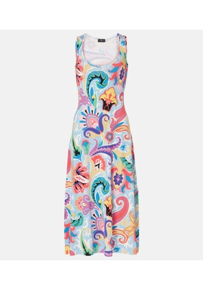 Etro Paisley silk-blend midi dress