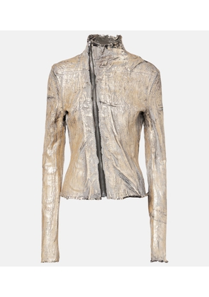 Rick Owens Gary coated denim jacket