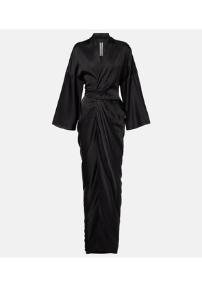 Rick Owens Hollywood charmeuse wrap dress