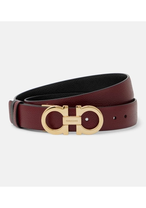 Ferragamo Gancio Mediterraneo leather belt