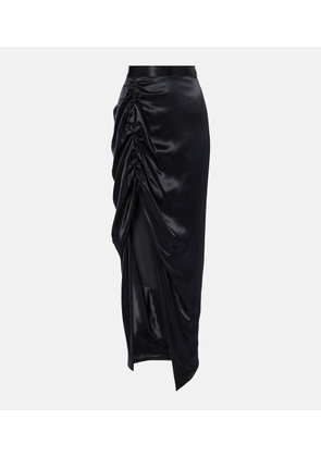 Vivienne Westwood Gathered satin midi skirt
