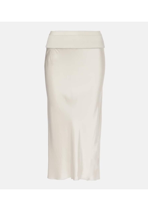 Rick Owens Satin midi skirt
