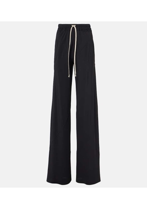 Rick Owens Dietrich Drawstring crepe cady straight pants