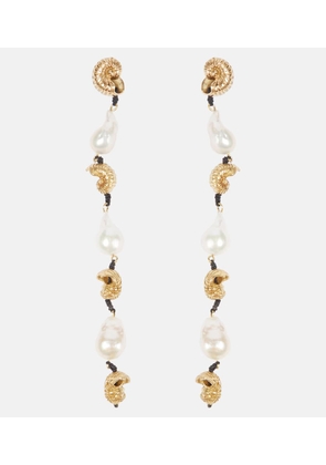 Alemais Reverie drop earrings with pearls