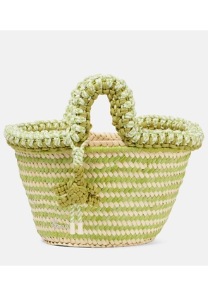 Alemais Dee Dee Small raffia tote bag