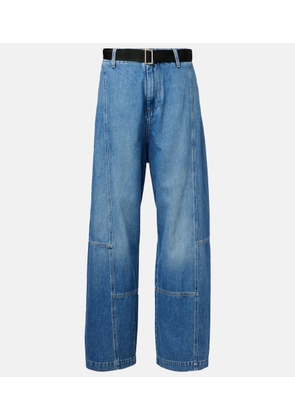 Plan C High-rise wide-leg pants