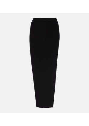 Rick Owens Sacriskirt ribbed-knit midi skirt