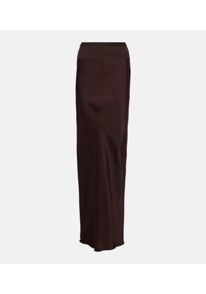 Rick Owens Satin maxi skirt