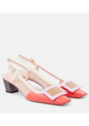 Roger Vivier BV patent leather slingback pumps