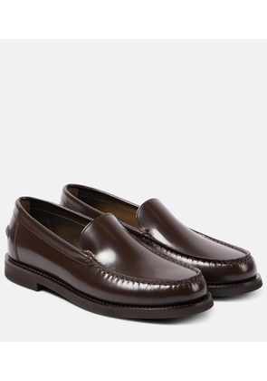 Brunello Cucinelli Monili polished leather loafers