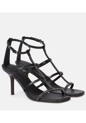Brunello Cucinelli Monili leather sandals