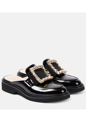 Roger Vivier Viv' Rangers embellished leather mules