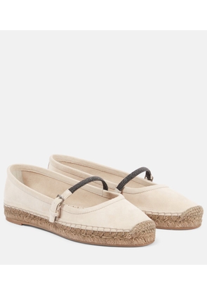 Brunello Cucinelli Monili suede espadrilles