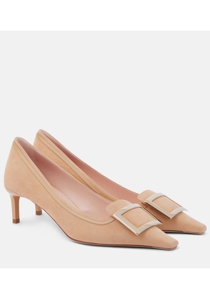 Roger Vivier Viv' Canard 55 suede pumps