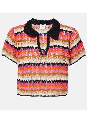 Anna Kosturova Summer cotton polo shirt