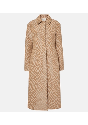 Tove Mira cotton-blend jacquard coat