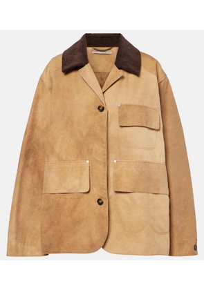 Stella McCartney Corduroy-trimmed cotton field jacket