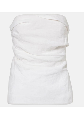 Tove Izel draped linen top