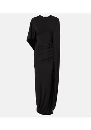 Stella McCartney Caped ruched gown