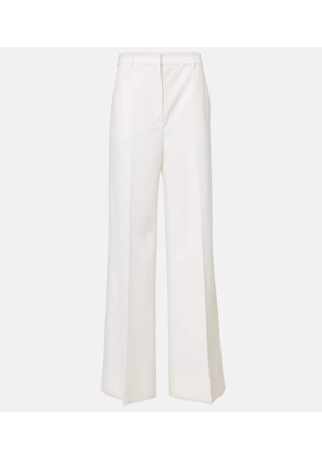 Stella McCartney High-rise pleated wool wide-leg pants
