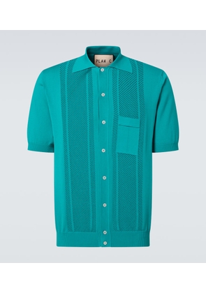 Plan C Pointelle knitted cotton cardigan