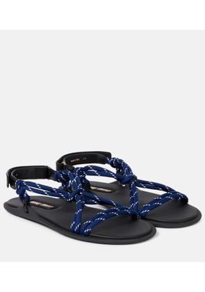 Miu Miu Riviere leather-trimmed sandals