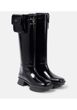 Prada Leather knee-high boots