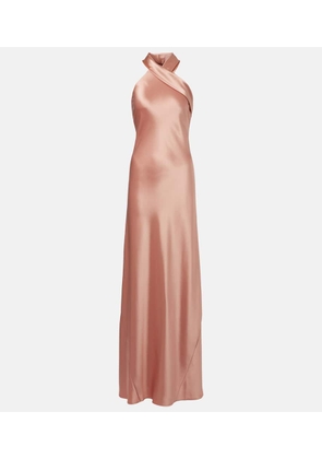 Galvan Pandora satin gown