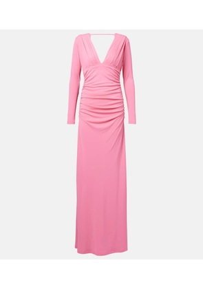 Carolina Herrera Ruched jersey gown