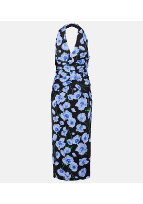 Carolina Herrera Floral gathered midi dress
