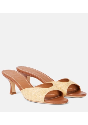 Staud Brigitte 55 leather-lined mules
