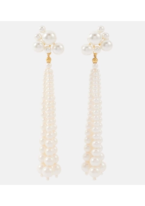 Jennifer Behr Charlena drop earrings with pearls