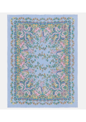 Etro Iris wool throw
