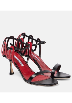 Manolo Blahnik Chafarsan 70 leather sandals