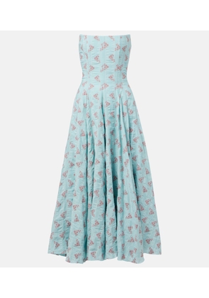 Markarian Rousseau floral cotton-blend midi dress