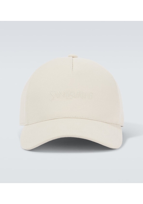 Saint Laurent Cotton corduroy baseball cap