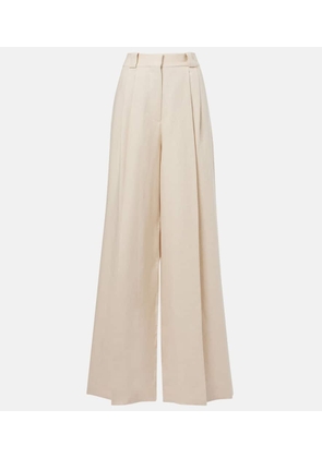 Blaze Milano Husi high-rise linen wide-leg pants