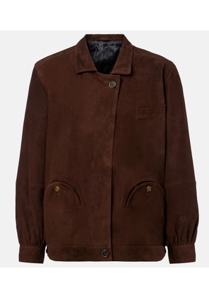 Blaze Milano Cleo suede bomber jacket