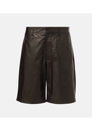 Lemaire Leather shorts