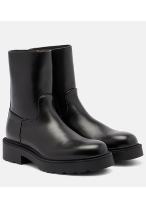 The Row Nobilis leather ankle boots