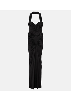The New Arrivals Ilkyaz Ozel Samsara ruched strapless gown