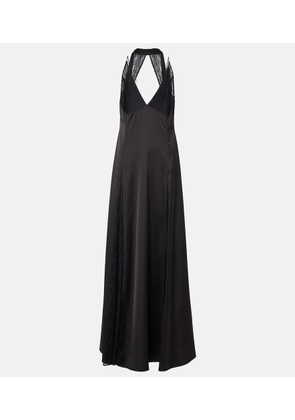 The New Arrivals Ilkyaz Ozel Paige satin and lace gown