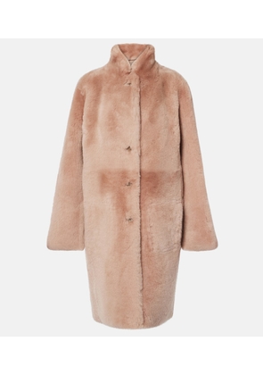 Joseph Britanny reversible shearling and leather coat