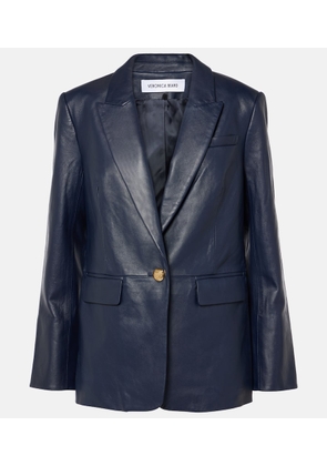 Veronica Beard Vega leather blazer